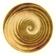 Reclaiming Soul spiral icon in gold