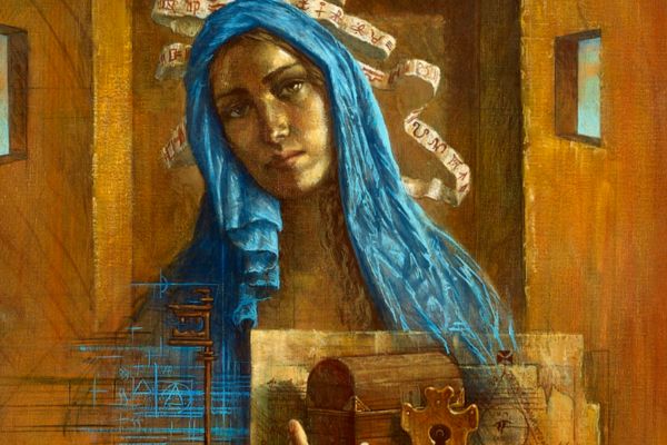 Under Lock and Key is an original oil painting on canvas by Jake Baddeley