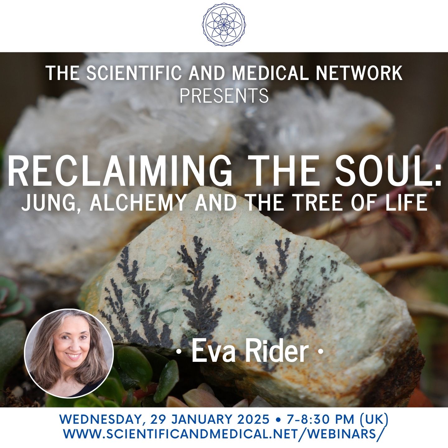 Event graphic for "Reclaiming the Soul: Jung, Alchemy and the Tree of Life with Eva Rider"