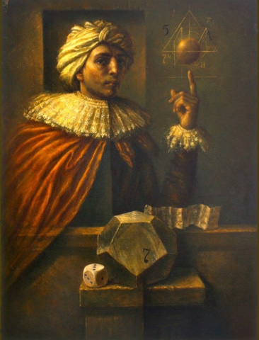 Geometry original oil painting by Jake Baddeley